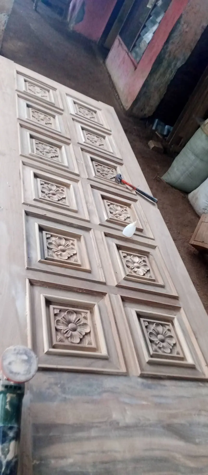 Pintu Kusen Kayu Jati Minimalis Ukiran Jepara – Pintu Rumah Jati Solid Premium