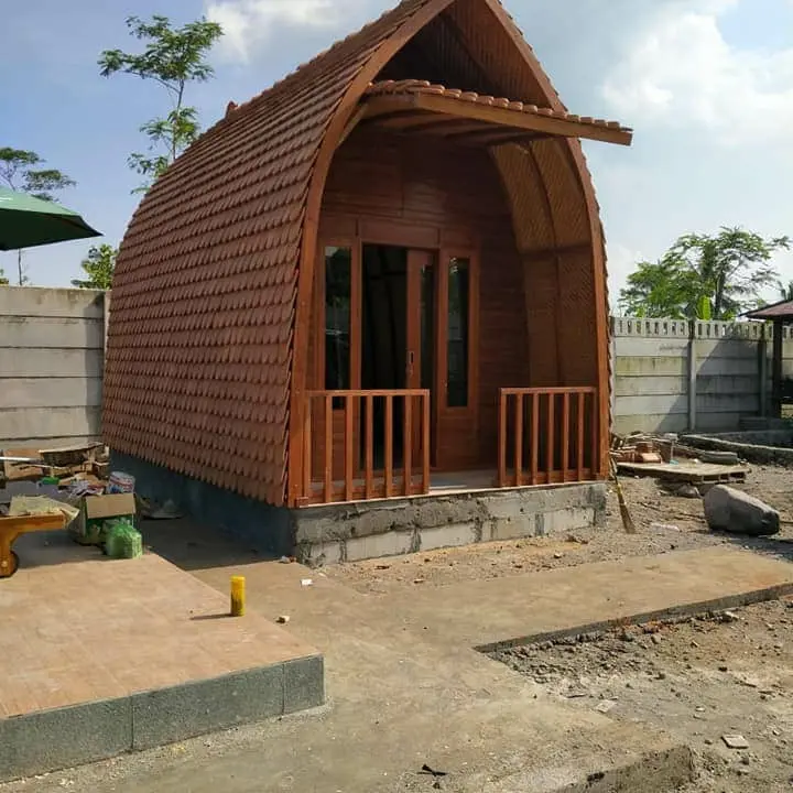 Rumah Kayu Lumbung Jati Minimalis