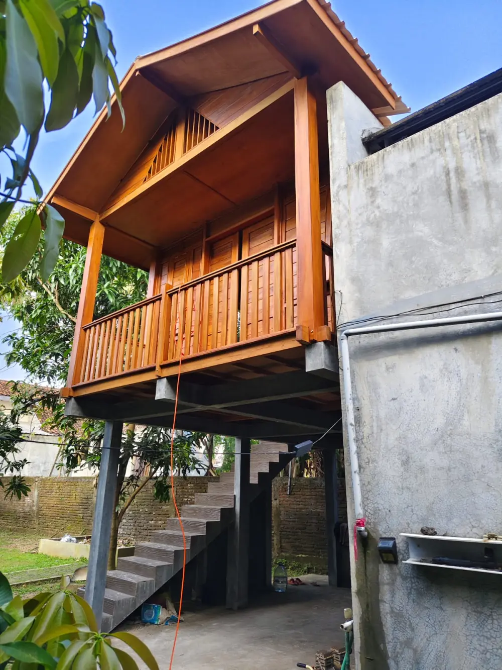 Rumah Panggung Kayu Jati Atap Modern Rumah Kayu Jati Bongkar Pasang Villa Kayu Jepara