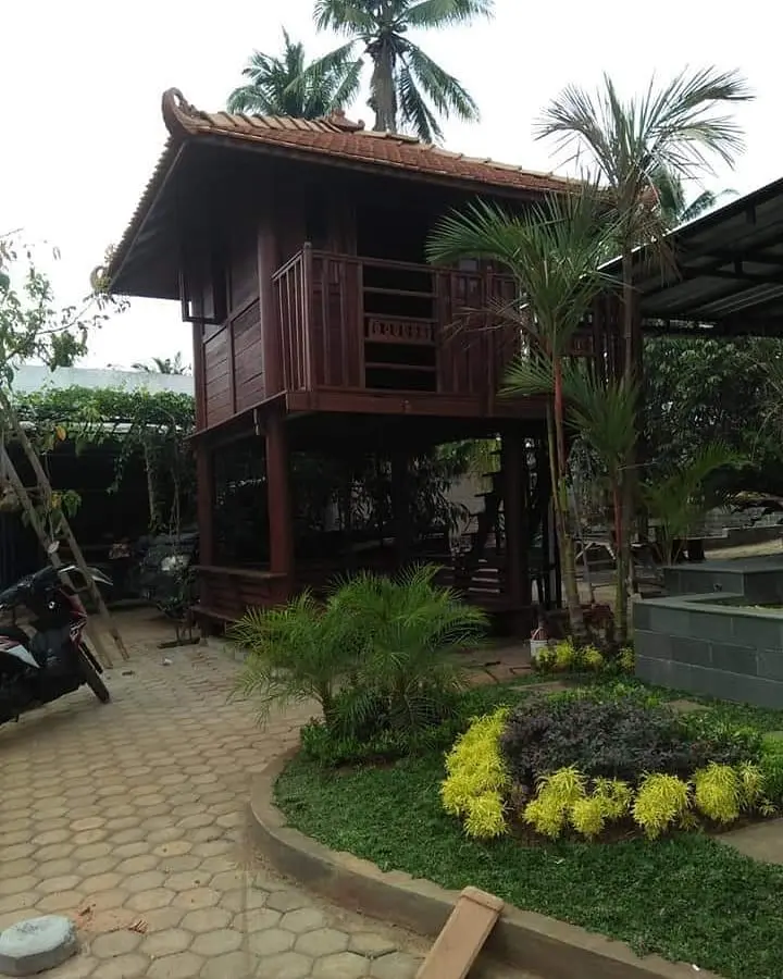 Rumah Panggung Kayu Jati Atap Modern Rumah Kayu Jati Bongkar Pasang Villa Kayu Jepara
