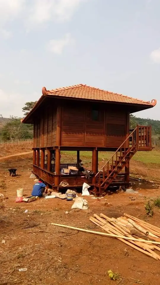 Rumah Panggung Kayu Jati Atap Modern Rumah Kayu Jati Bongkar Pasang Villa Kayu Jepara