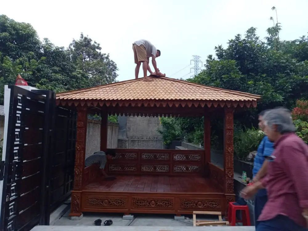 Gasebo Ukiran Jati jepara