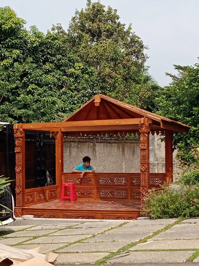 Gasebo Ukiran Jati jepara