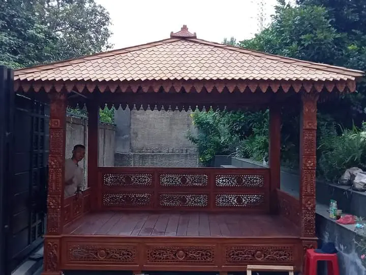 Gasebo Ukiran Jati jepara
