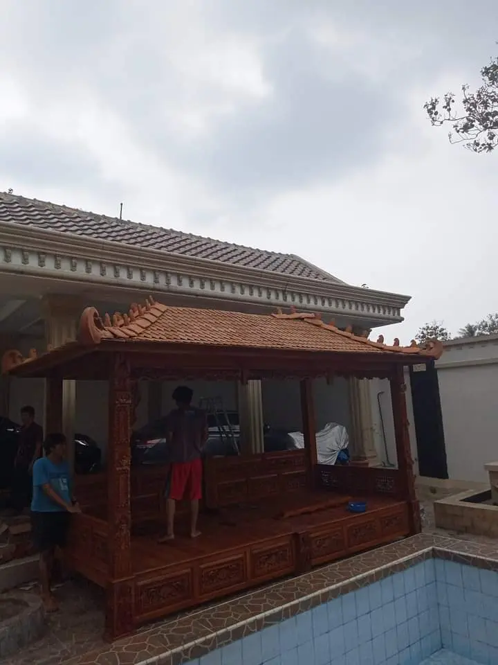 Gasebo Ukiran Jati jepara