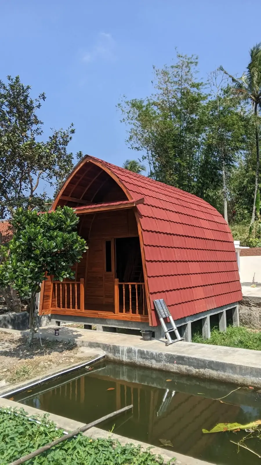 Rumah Kayu Lumbung Jati Minimalis