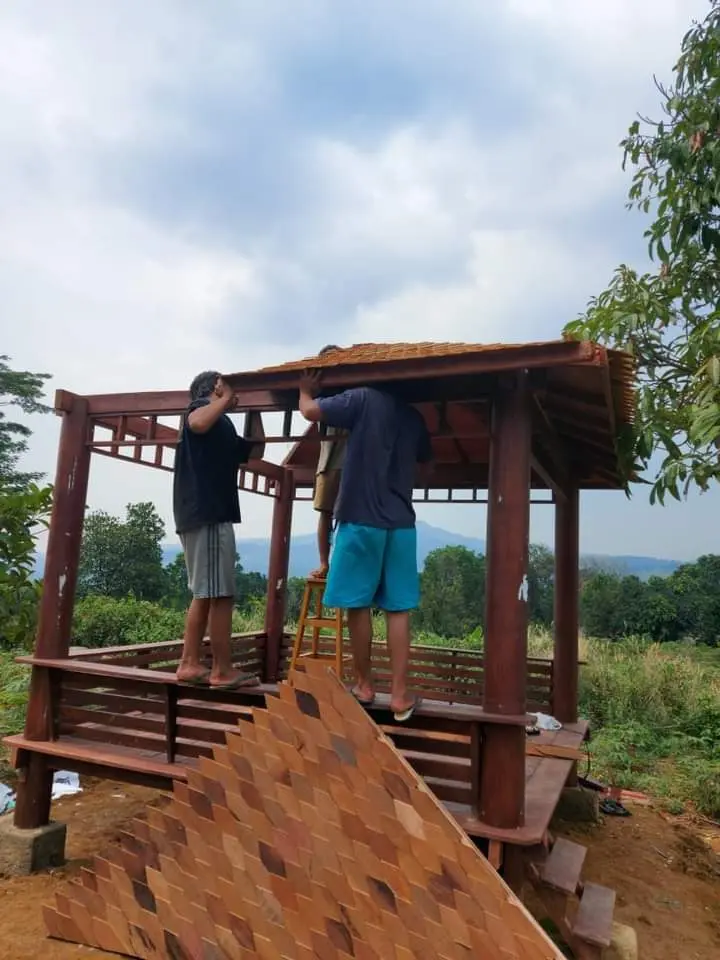 Gazebo Kelapa 4x4 Gazebo Glugu Minimalis