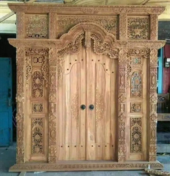 Pintu Rumah Adat Jawa - Pintu Ukir Klasik Jawa