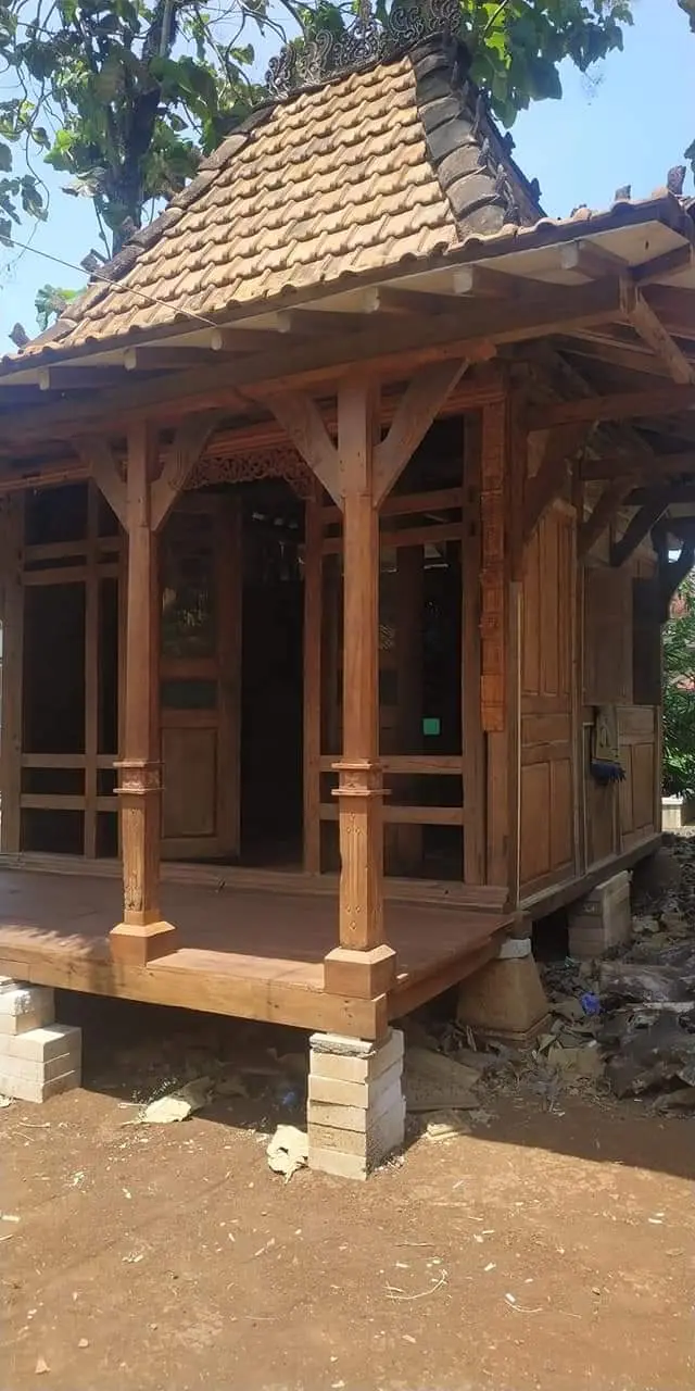 Gazebo Taman Minimalis Kayu Jati – Gazebo Outdoor Rumah & Villa