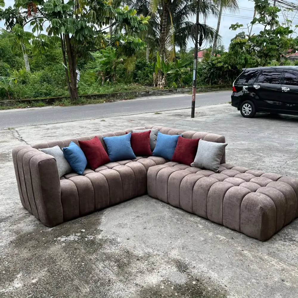 Sofa Sudut Minimalis, Sofa Sudut Estetik