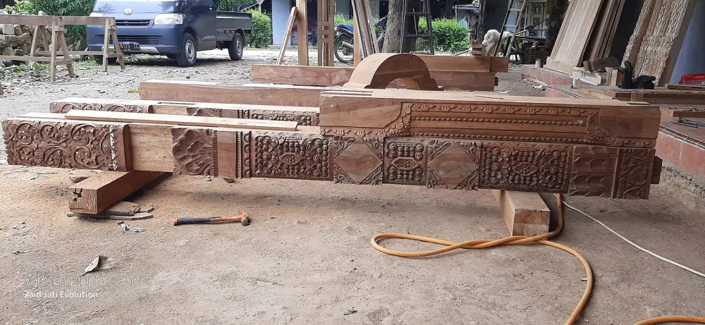 Pintu Gebyok Ukiran Jawa Kayu Jati Asli – Gebyok Jepara Full Ukir Klasik Mewah Pintu Rumah Joglo