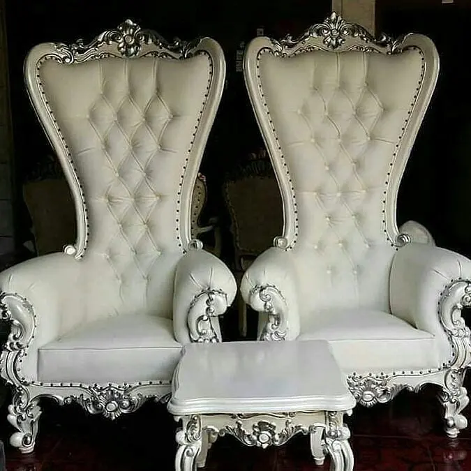 Kursi Teras Syahrini Kayu Mahogany Premium – Mewah, Elegan & Berkelas Sultan