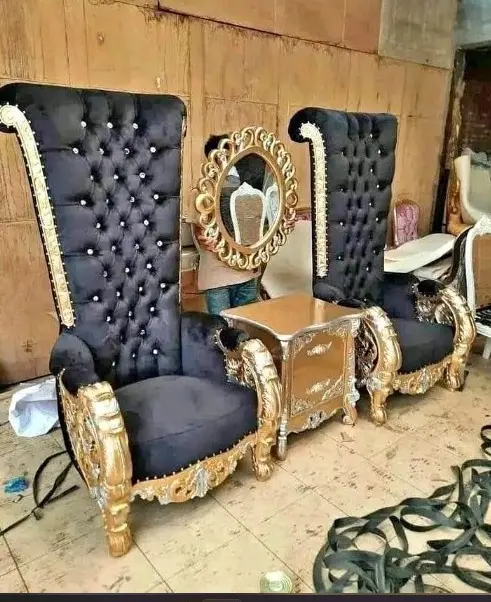 Kursi Teras Syahrini Kayu Mahogany Premium – Mewah, Elegan & Berkelas Sultan