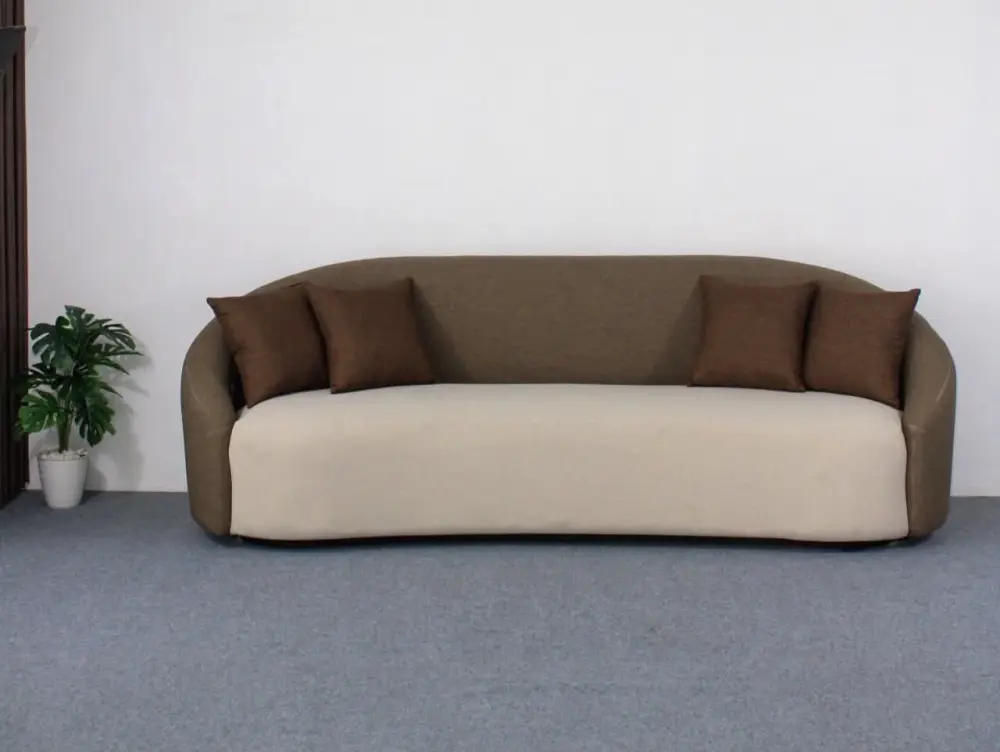 Sofa Minimalis Modern Lengkung 3 Dudukan – Elegan & Premium