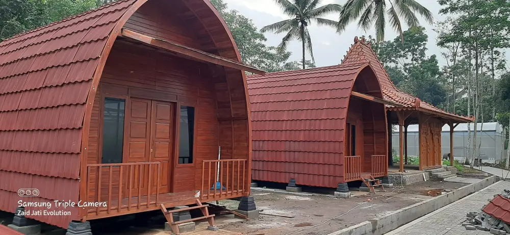 Rumah Bungalow Jati Lengkung Minimalis 4x6 Meter