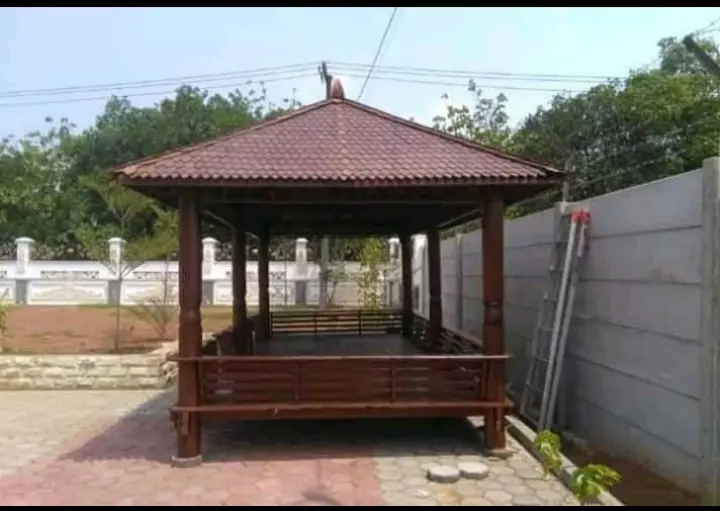 GAZEBO KELAPA MINIMALIS 2,5 x 6 METER – NATURAL & KOKOH/ GAGAH