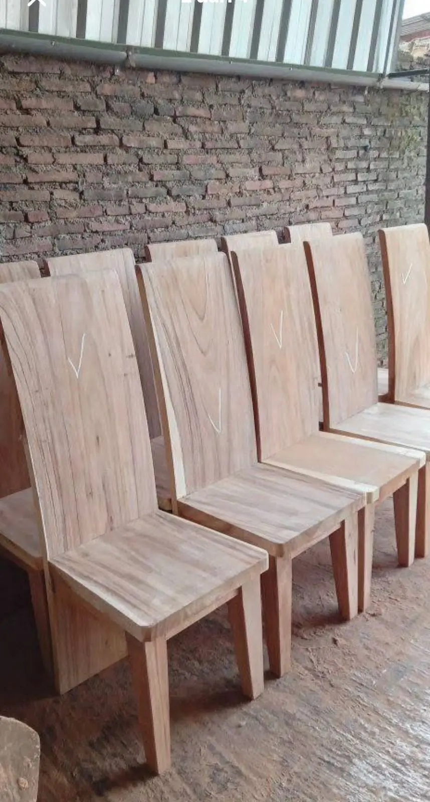 MEJA MAKAN / MEJA KONSUL KAYU TREMBESI SOLID 3 METER + 2 BANGKU – NATURAL MEWAH & SUPER KOKOH
