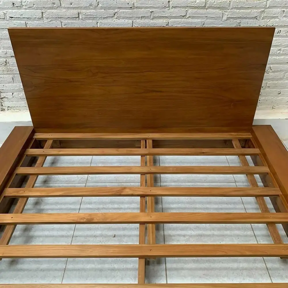 Tempat Tidur Minimalis Kayu Jati 180x200 cm  - dipan kayu jati