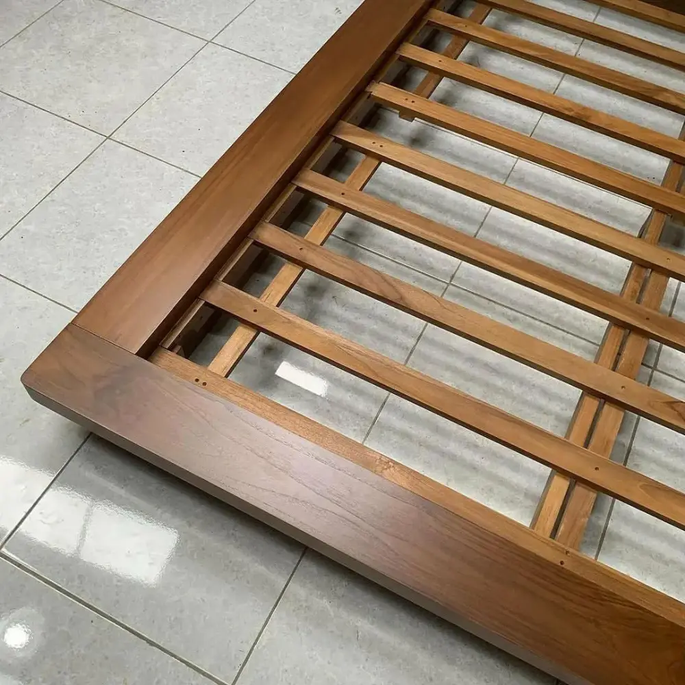 Tempat Tidur Minimalis Kayu Jati 180x200 cm  - dipan kayu jati