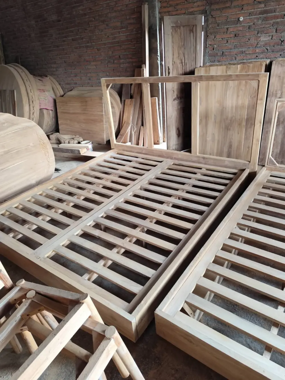 Tempat Tidur Minimalis Kayu Jati 180x200 cm  - dipan kayu jati