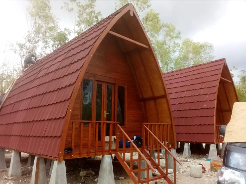 Rumah Lumbung Jati atau Bungalow Model Triangle