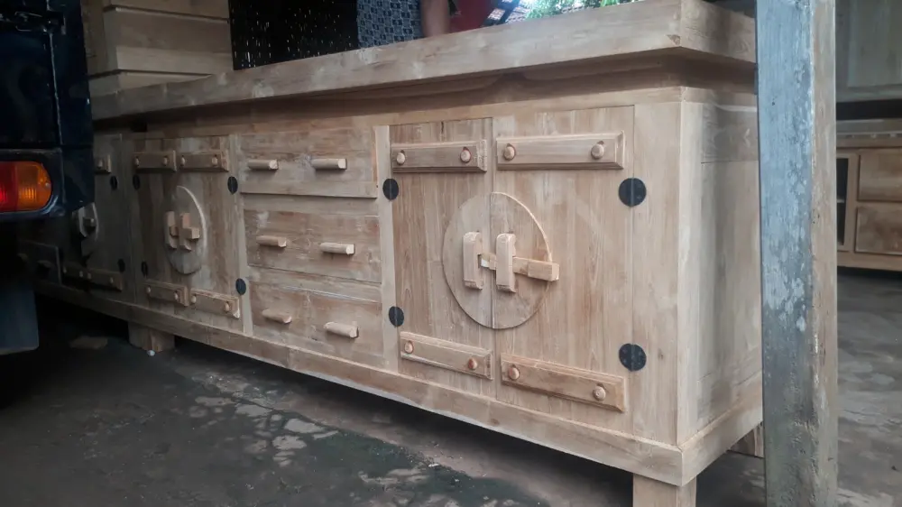 Bufet Koboi Minimalis Kayu Jati