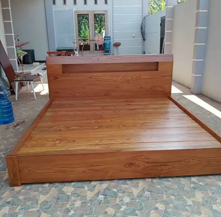Tempat Tidur Jati Minimalis, Ranjang Kayu Jati Jepara, Tempat Tidur Minimalis Modern, Ranjang Jati Mewah