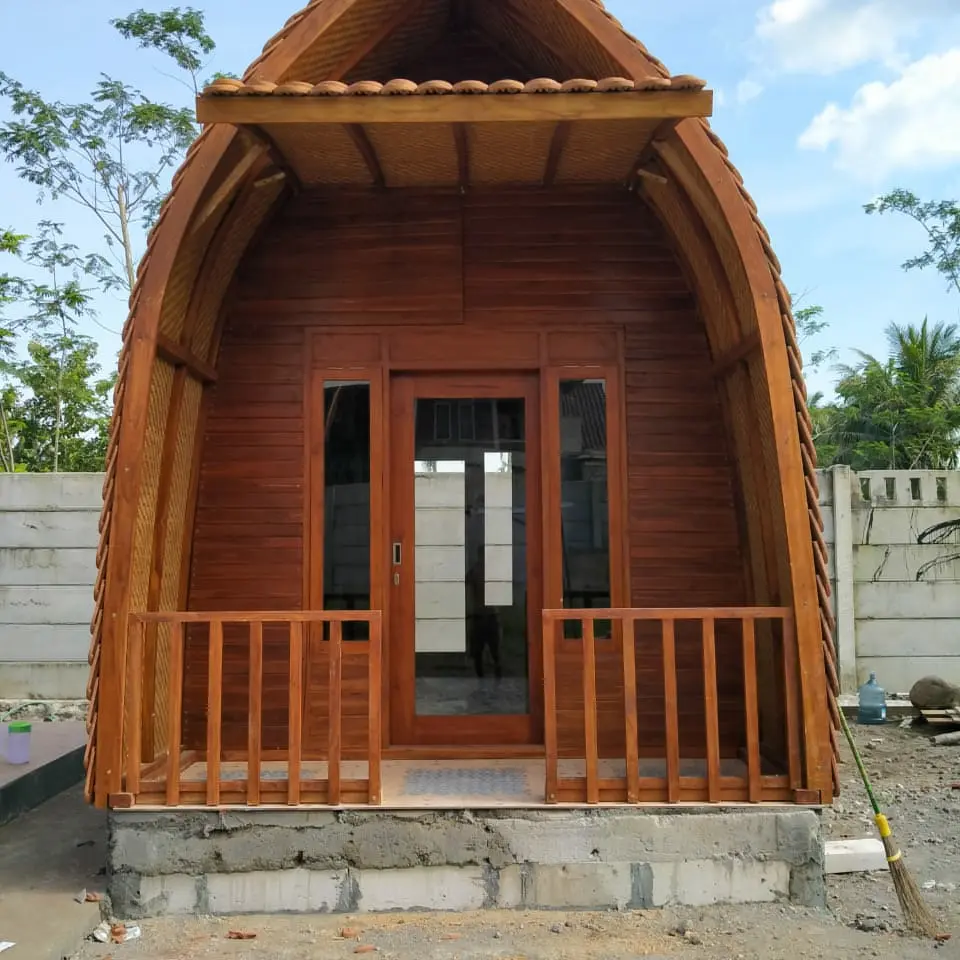 Rumah Kayu Lumbung Jati Minimalis