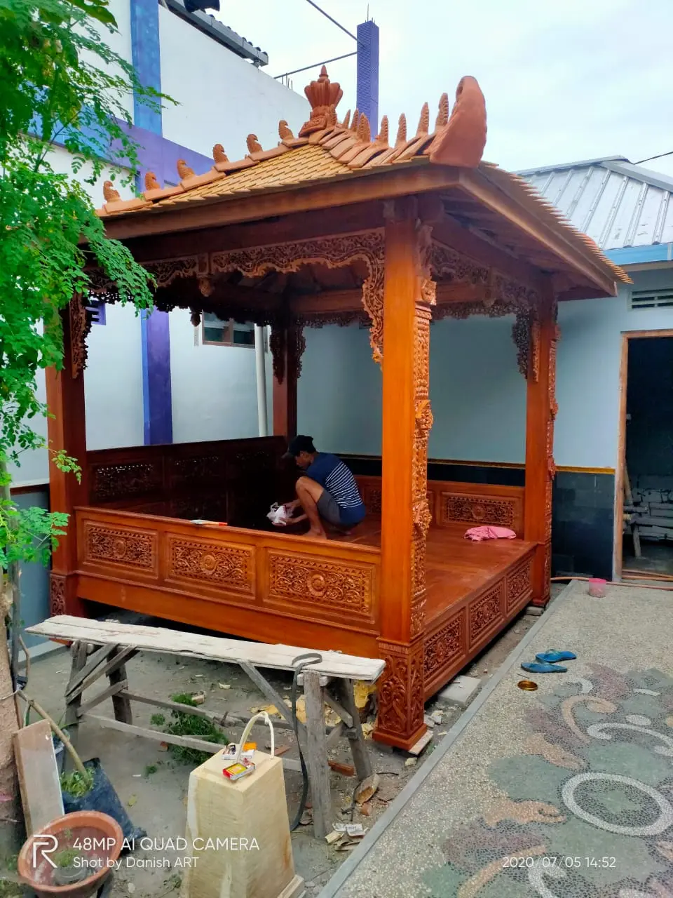 Gasebo Ukiran Jati jepara