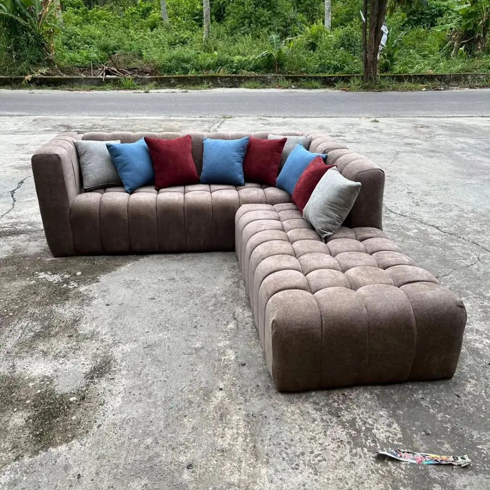 Sofa Sudut Minimalis, Sofa Sudut Estetik