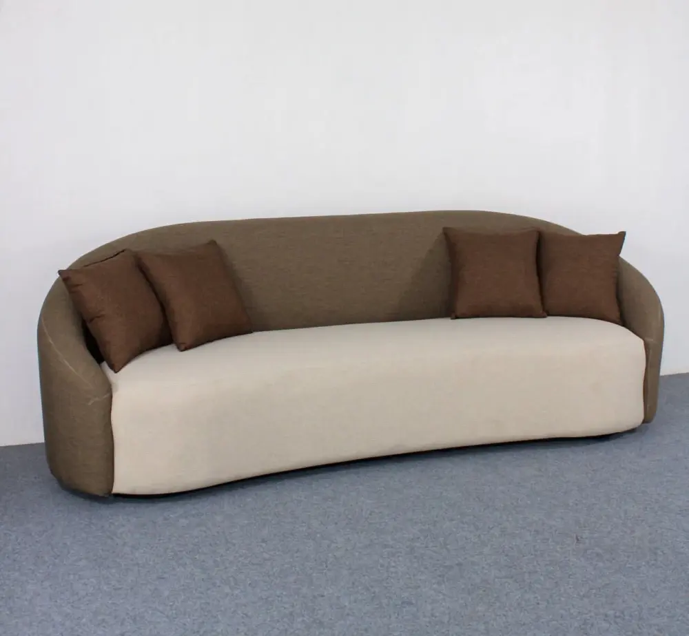 Sofa Minimalis Modern Lengkung 3 Dudukan – Elegan & Premium