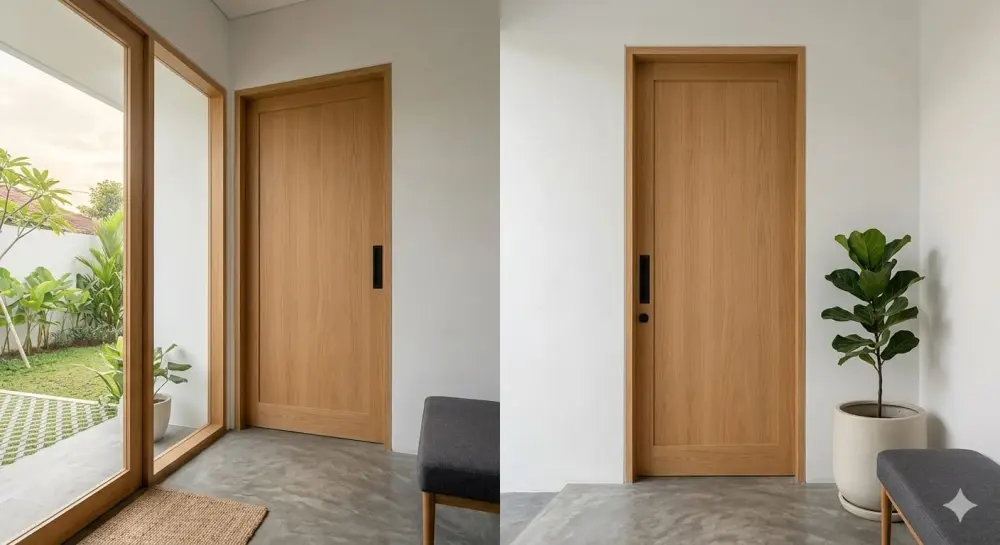 Pintu Utama Minimalis Ukuran Standar – Elegan, Kokoh & Modern untuk Hunian Anda