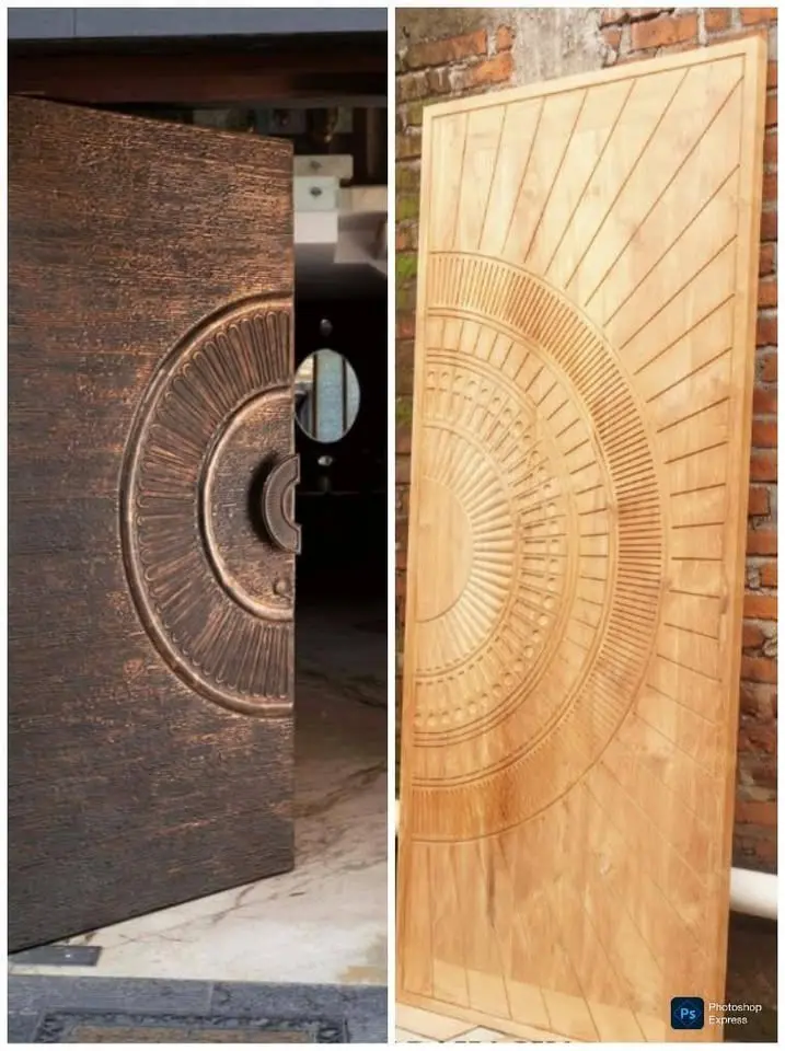 PINTU & KUSEN KAYU JATI MOTIF ORNAMEN – ELEGAN, ARTISTIK & BERKELAS