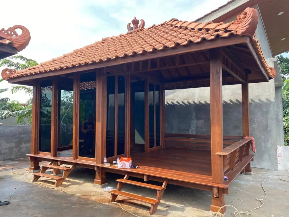 Rumah Kayu Minimalis Jati 4x6 – Elegan, Kokoh & Siap Huni
